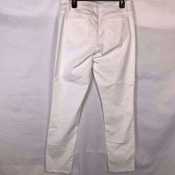 J. Jill Denim Authentic Fit Slim Ankle White Jeans - Picture 2 of 5